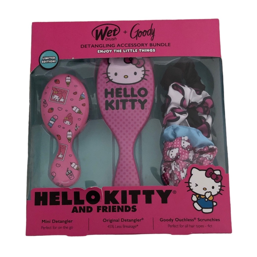 Wet Brush + Goody Detangling Accessory Bundle Hello Kitty and Friends Scruchie